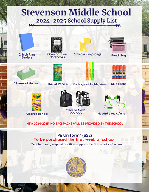 SMS School Supply List
